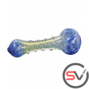SPIRAL BODY FUMED GLASS PIPE 5inch 3CT/PK